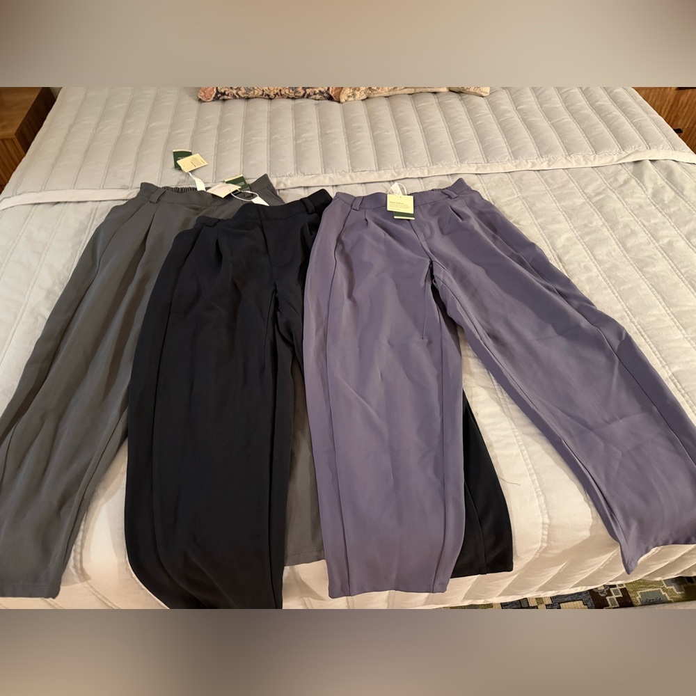 HALARA Women's Pants in Gray, Black, and Purple